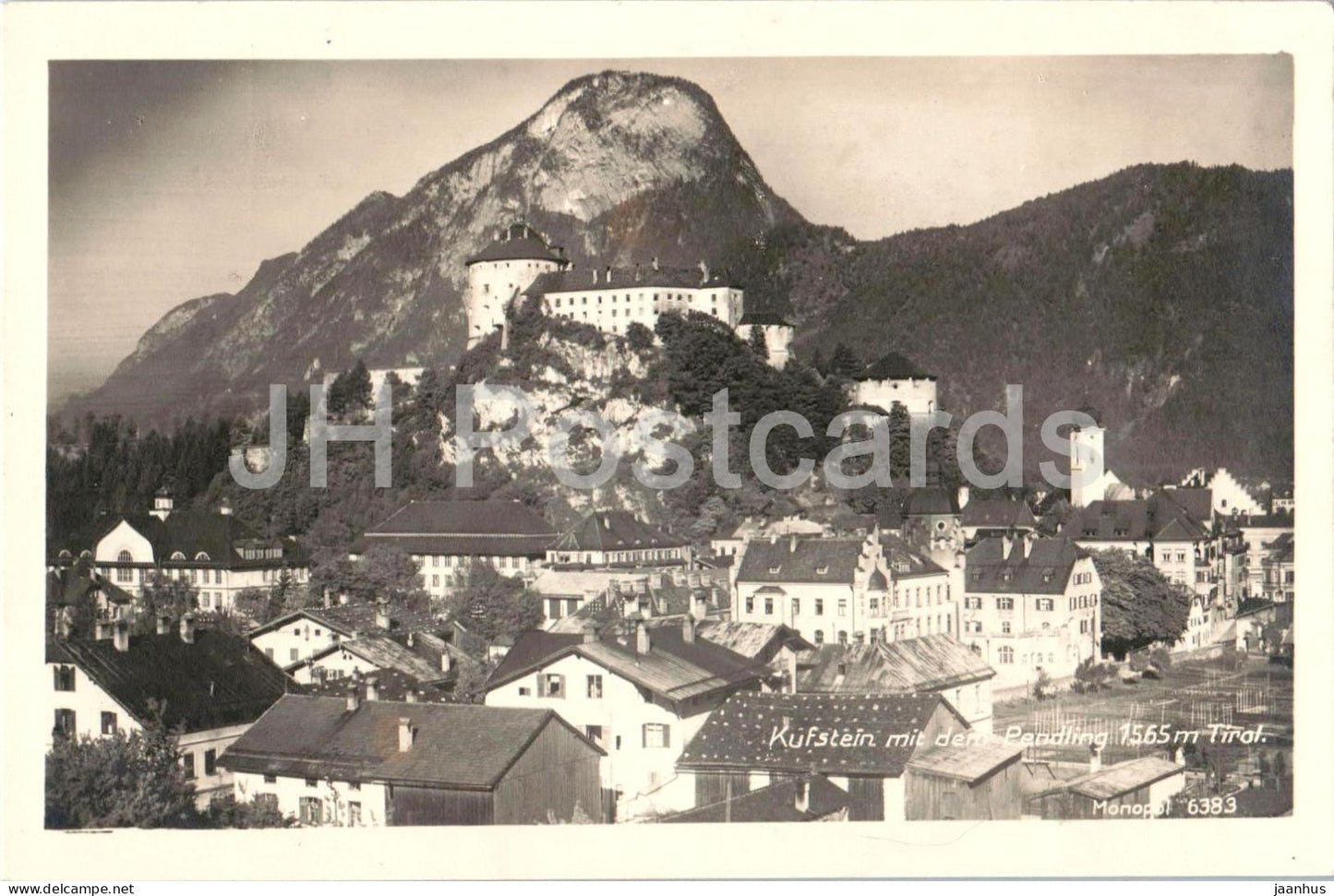 Kufstein mit dem Pendling 1565 m Tirol - Monopol 6383 - old postcard - Austria - unused - JH Postcards