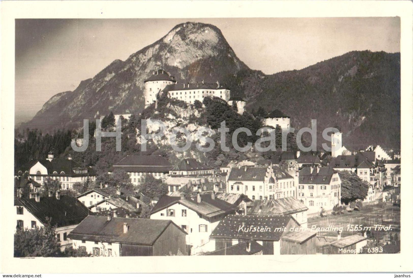 Kufstein mit dem Pendling 1565 m Tirol - Monopol 6383 - old postcard - Austria - unused - JH Postcards