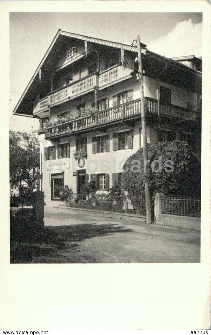 Gasthaus bei Mayrhofen - guesthouse - 67287 - old postcard - 1930s - Austria - unused - JH Postcards