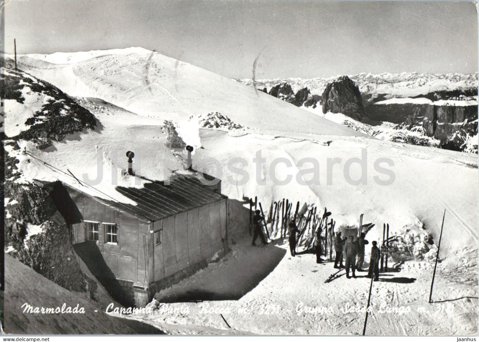 Marmolada - Capanna Punta Rocca - Gruppo della Lungo - Dolomites - mountains - Alps - 14 - 1961 - Italy - used - JH Postcards