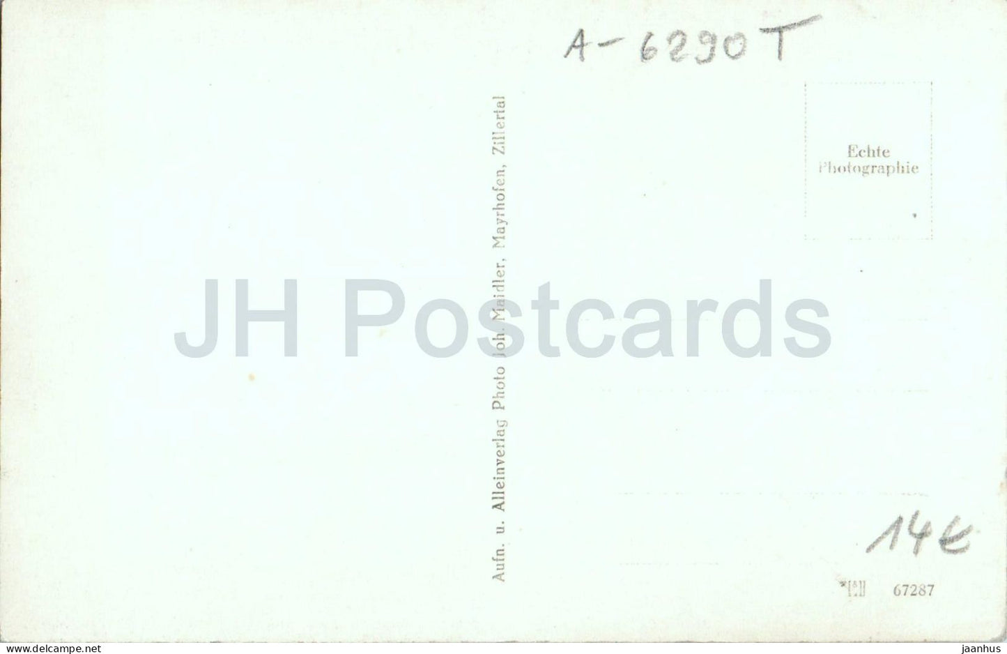 Gasthaus bei Mayrhofen - maison d'hôtes - 67287 - carte postale ancienne - années 1930 - Autriche - inutilisé 