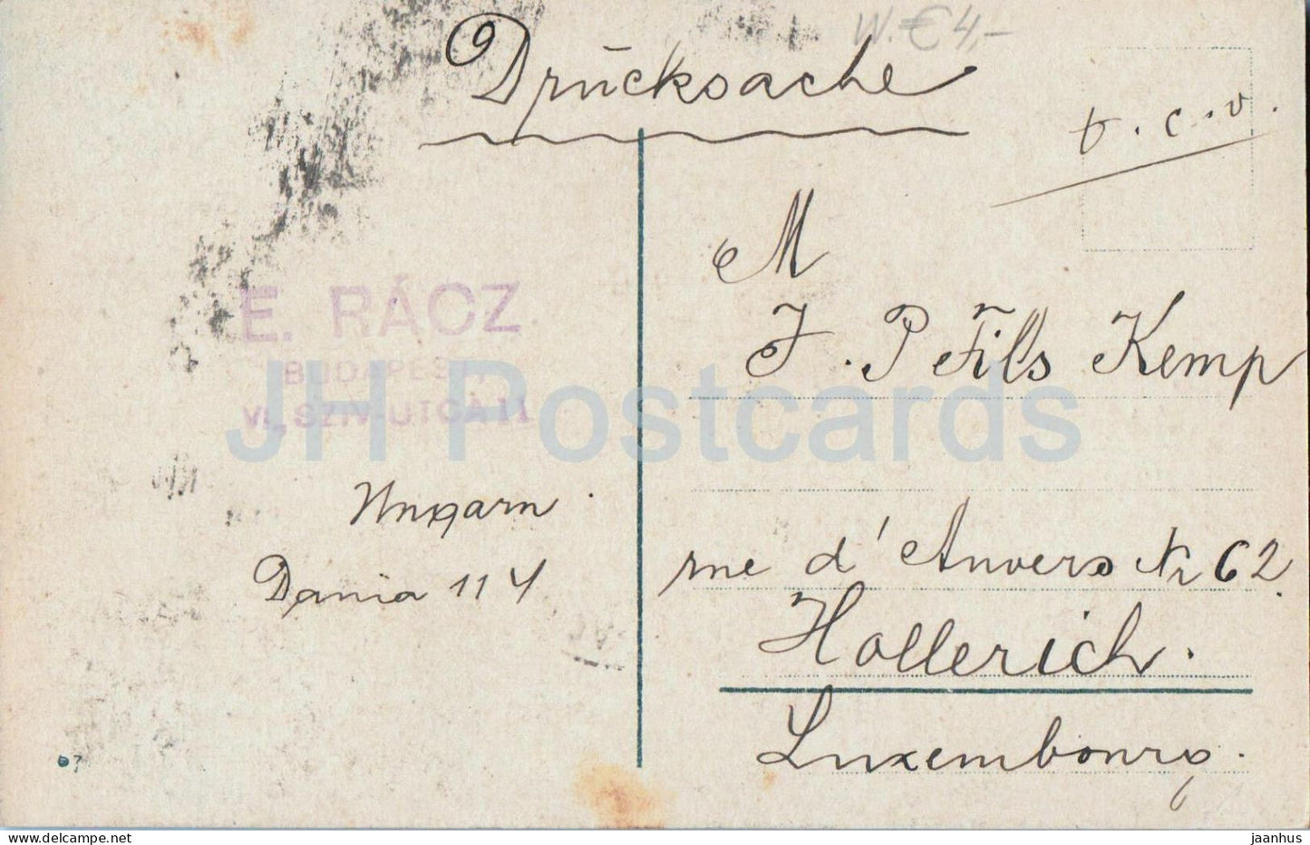Budapest – Justizpalast – alte Postkarte – Ungarn – unbenutzt 
