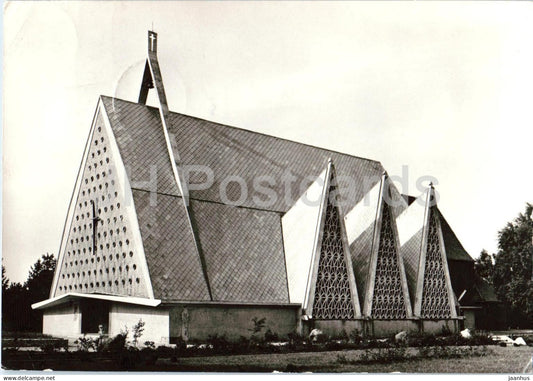 Wladyslawowo - Kosciol zbudowany w 1961 r - Church - 1974 - Poland - used - JH Postcards