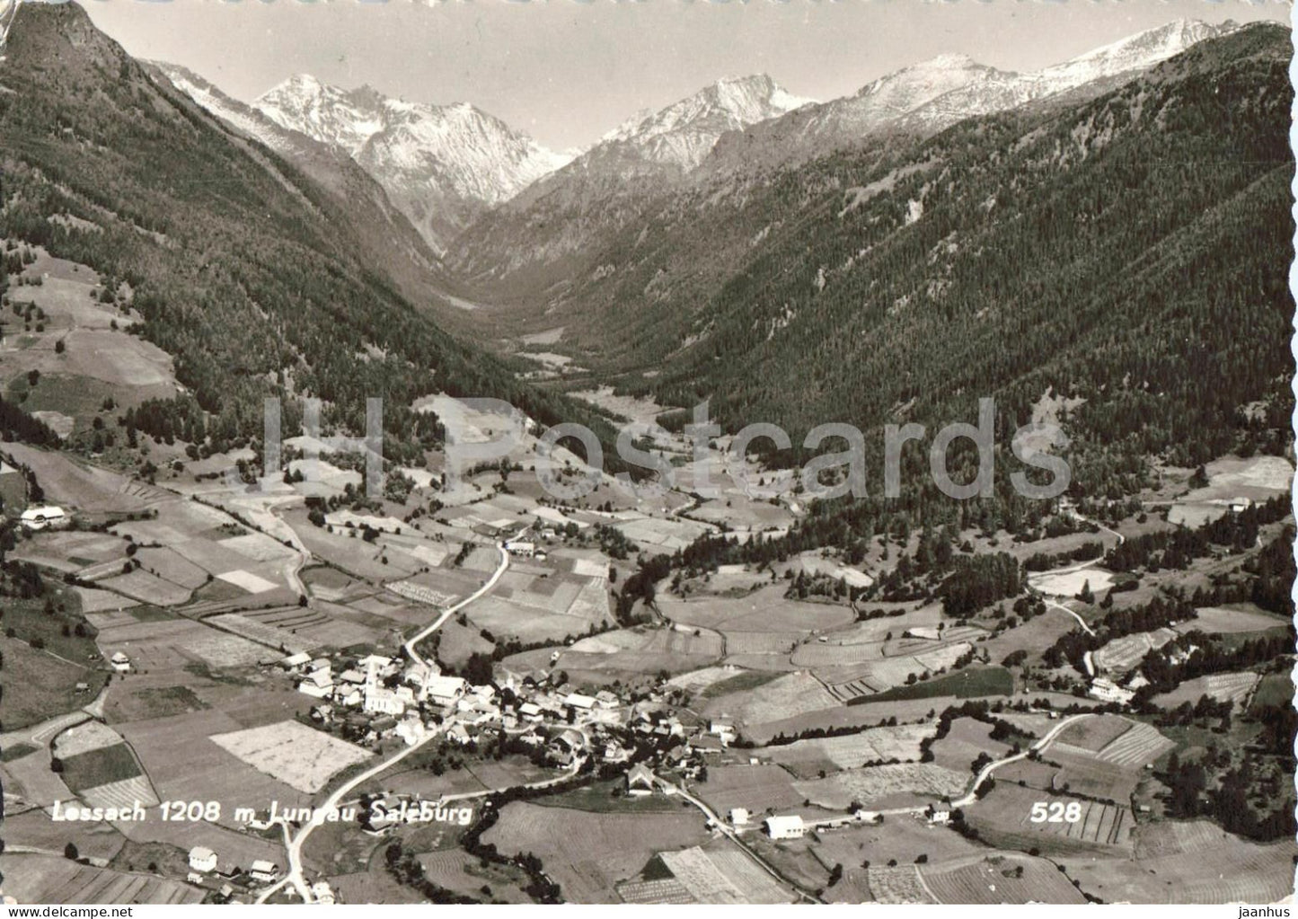 Lessach 1208 m Lungau - Salzburg - village - valley - mountains - 528 - 1969 - Austria - used - JH Postcards