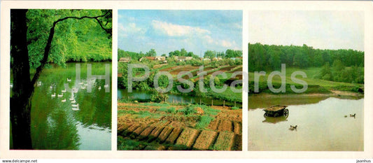 Yasnaya Polyana - Tolstoy museum - village view - 1985 - Russia USSR - unused - JH Postcards