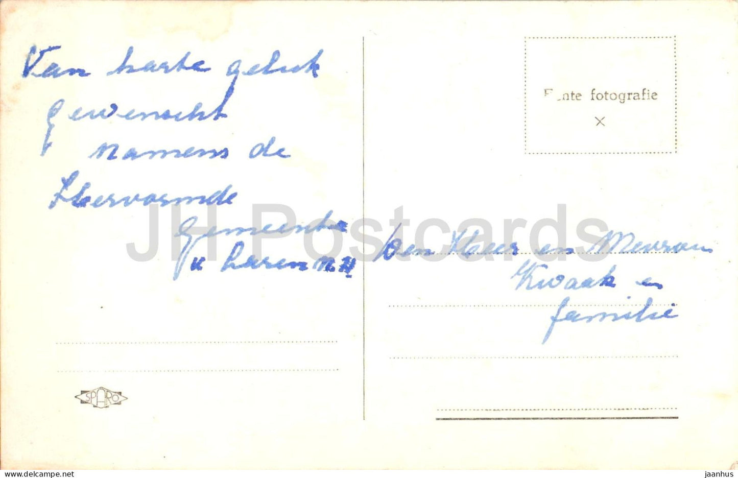 Laren N.H. Prot. Kerk - Protestant Church - church street view - old postcard - Netherlands - used