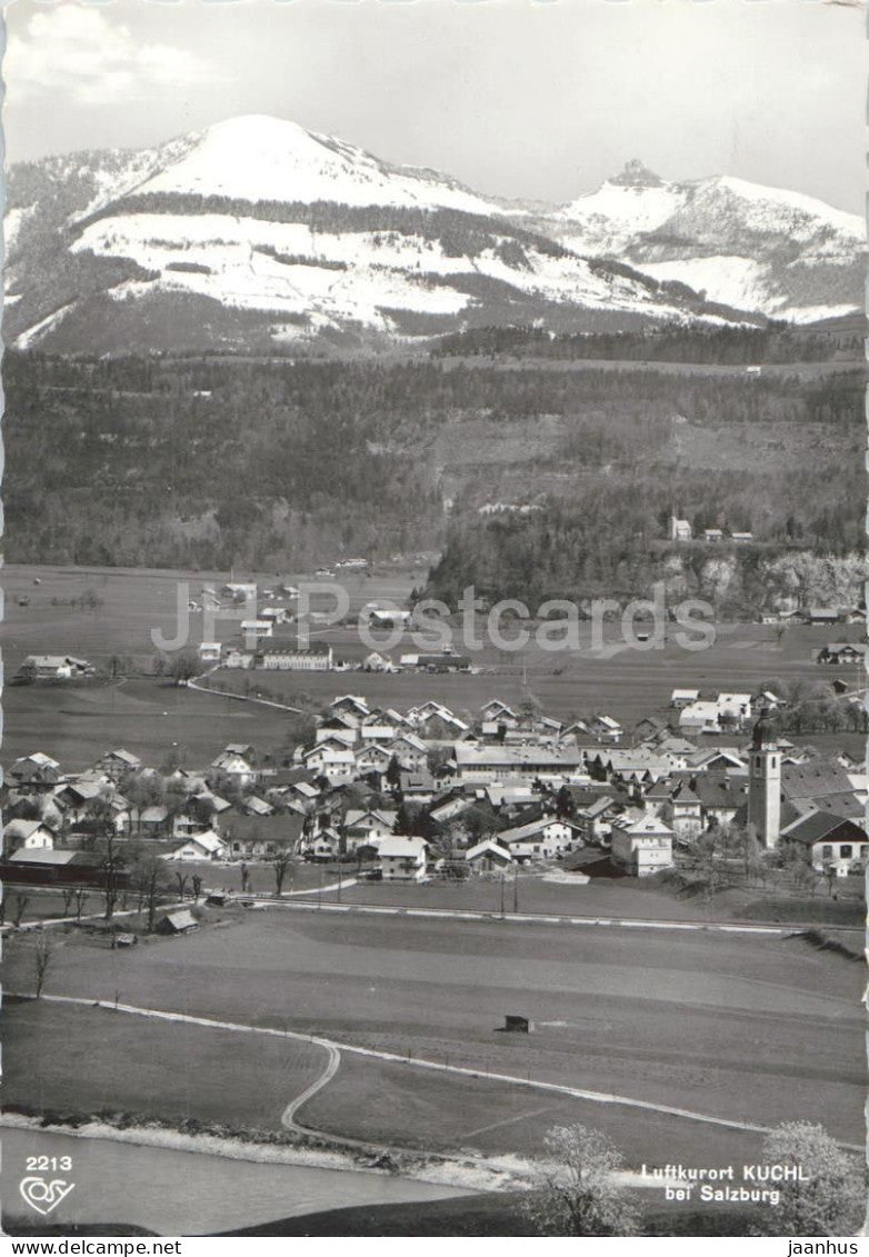 Luftkurort Kuchl bei Salzburg - village - valley - mountains - alpine panorama - 2213 - 1961 - Austria - used - JH Postcards