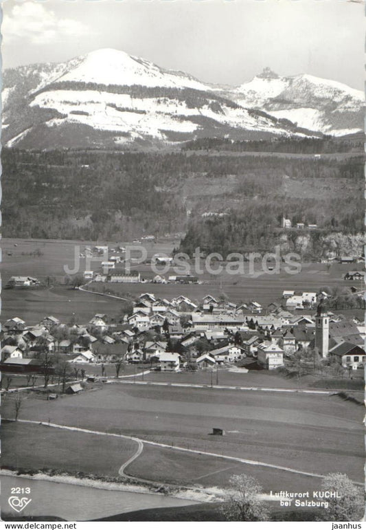 Luftkurort Kuchl bei Salzburg - village - valley - mountains - alpine panorama - 2213 - 1961 - Austria - used - JH Postcards