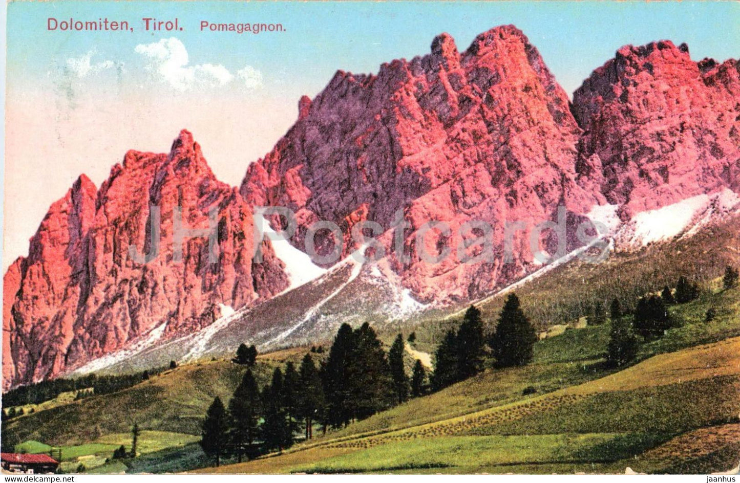 Dolomiten - Tirol - Pomagagnon - Dolomites - Alps - No. 533 - old postcard - 1914 - Austria - used - JH Postcards