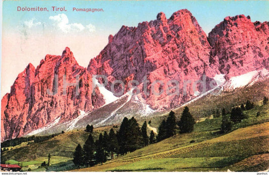 Dolomiten - Tirol - Pomagagnon - Dolomites - Alps - No. 533 - old postcard - 1914 - Austria - used - JH Postcards