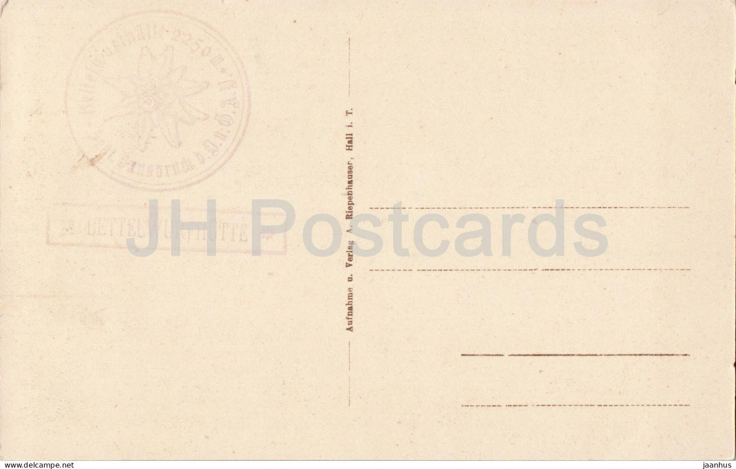 Am Gr. Bettelwurf 2736 m - Mountain - alpine cross - old postcard - Austria - unused