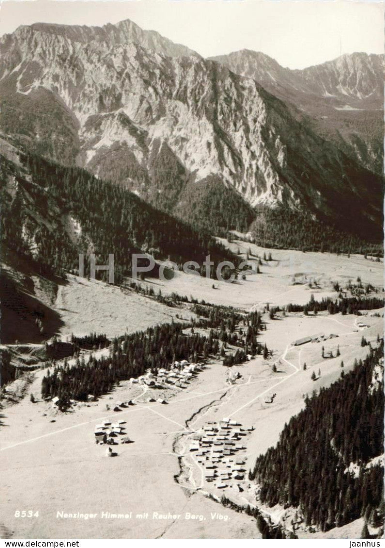 Nenzinger Himmel mit Rauher Berg - Vorarlberg - alpine valley - mountain panorama - 8534 - Austria - used - JH Postcards