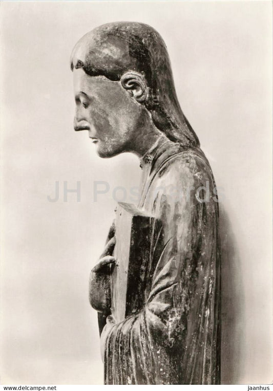 medieval sculpture - Mourning Saint John from Sonnenburg - Tirol - Trauender Johannes - religious art - Germany - unused - JH Postcards