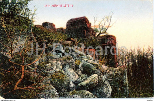 Der Mannelstein - Alsace - Vosges mountains - Feldpost - military mail - No. 610 - old postcard - 1914 - France - used - JH Postcards