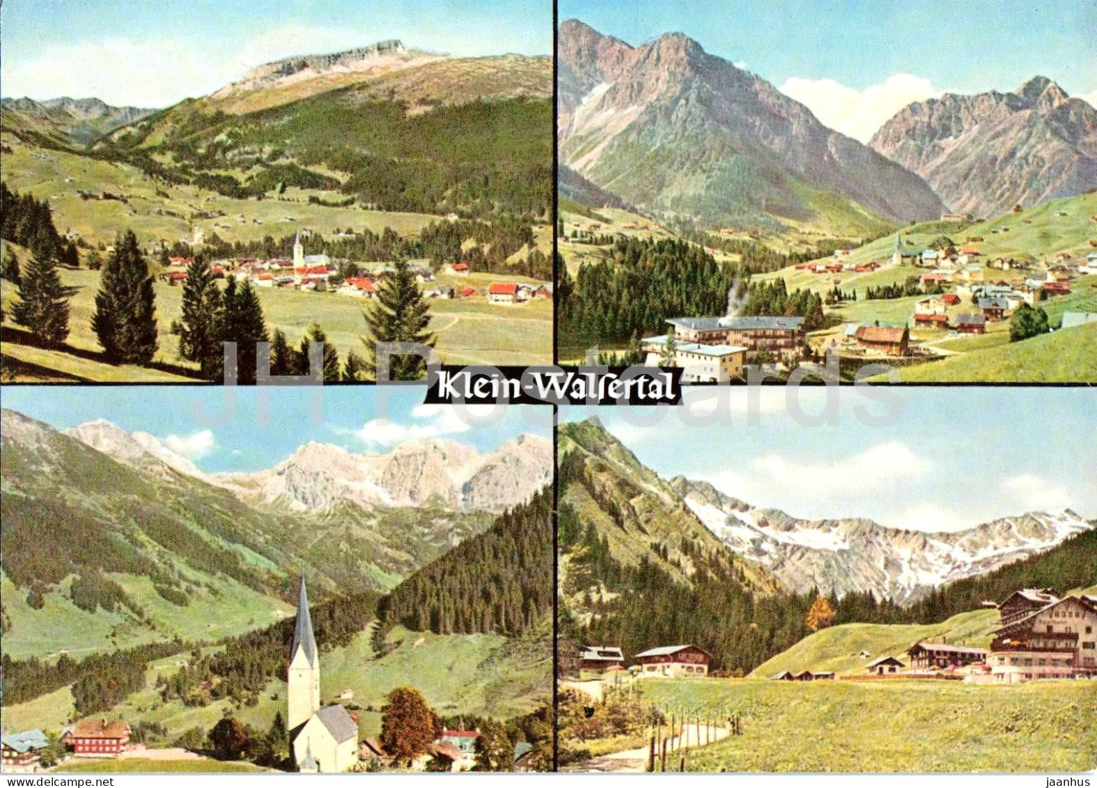 Klein Walsertal - Kleinwalsertal - Riezlern - Hirschegg - Mittelberg - Baad - mountains - Austria - unused - JH Postcards
