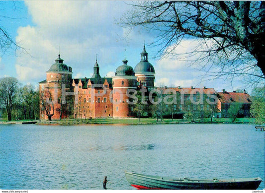 Gripsholms Slott fran Mariefred - castle - boat - 1 - Sweden - unused - JH Postcards