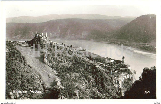 Durnstein Wachau - town view - 793 - old postcard - Austria - unused - JH Postcards