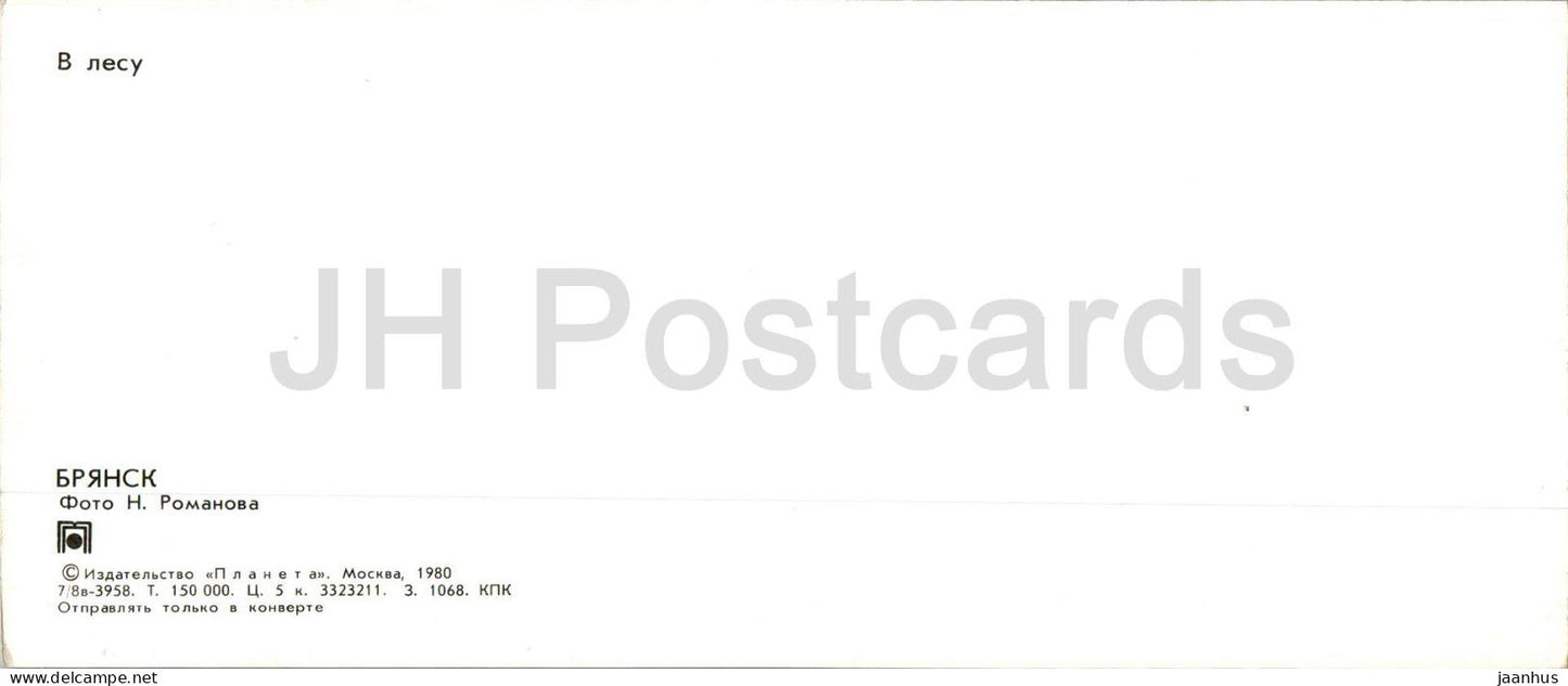 Bryansk - in the forest - animals - deer - 1980 - Russia USSR - unused