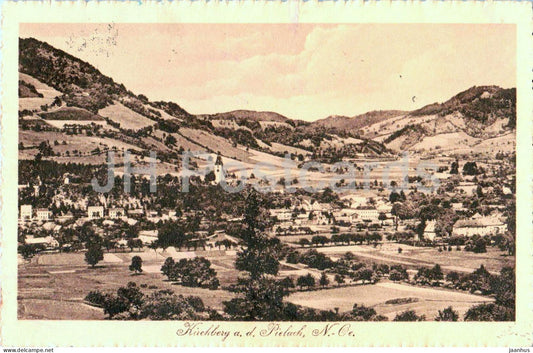 Kirchberg a. d. Pielach - village panorama - valley landscape - No. 21455 - old postcard - - Austria - used - JH Postcards