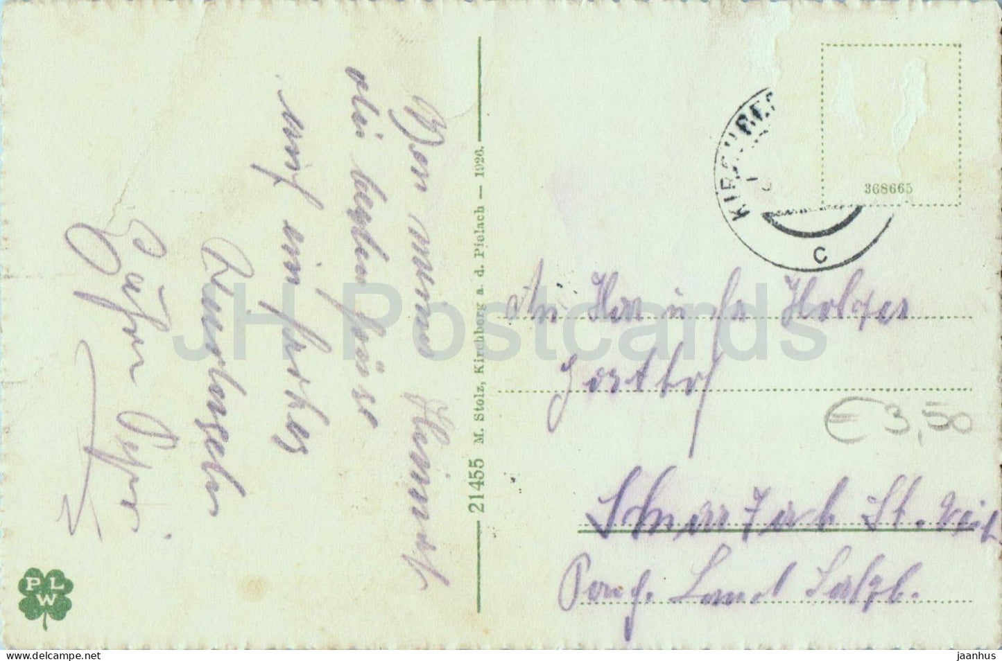 Kirchberg a. d. Pielach - village panorama - valley landscape - No. 21455 - old postcard - - Austria - used