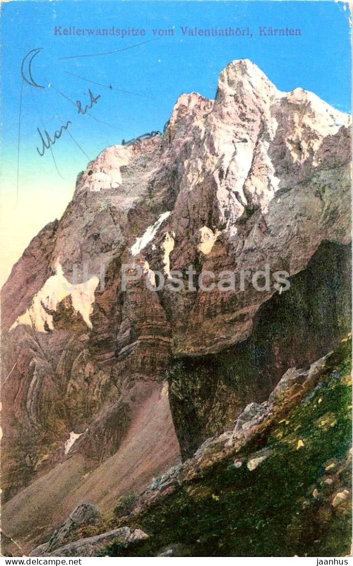 Kellerwandspitze vom Valentinthorl - Karnten - No. 1920 - old postcard - 1918 - Austria - unused - JH Postcards
