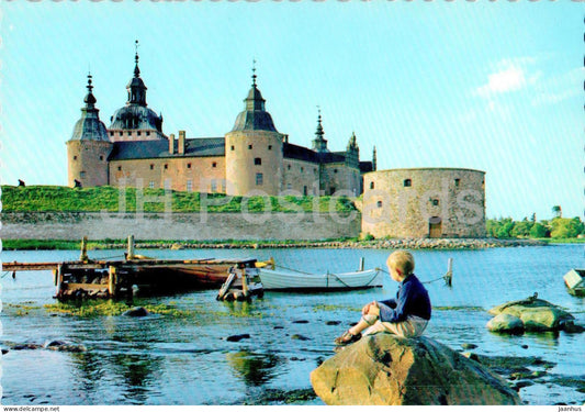 Kalmar Slott - castle - boat - 221 - Sweden - unused - JH Postcards