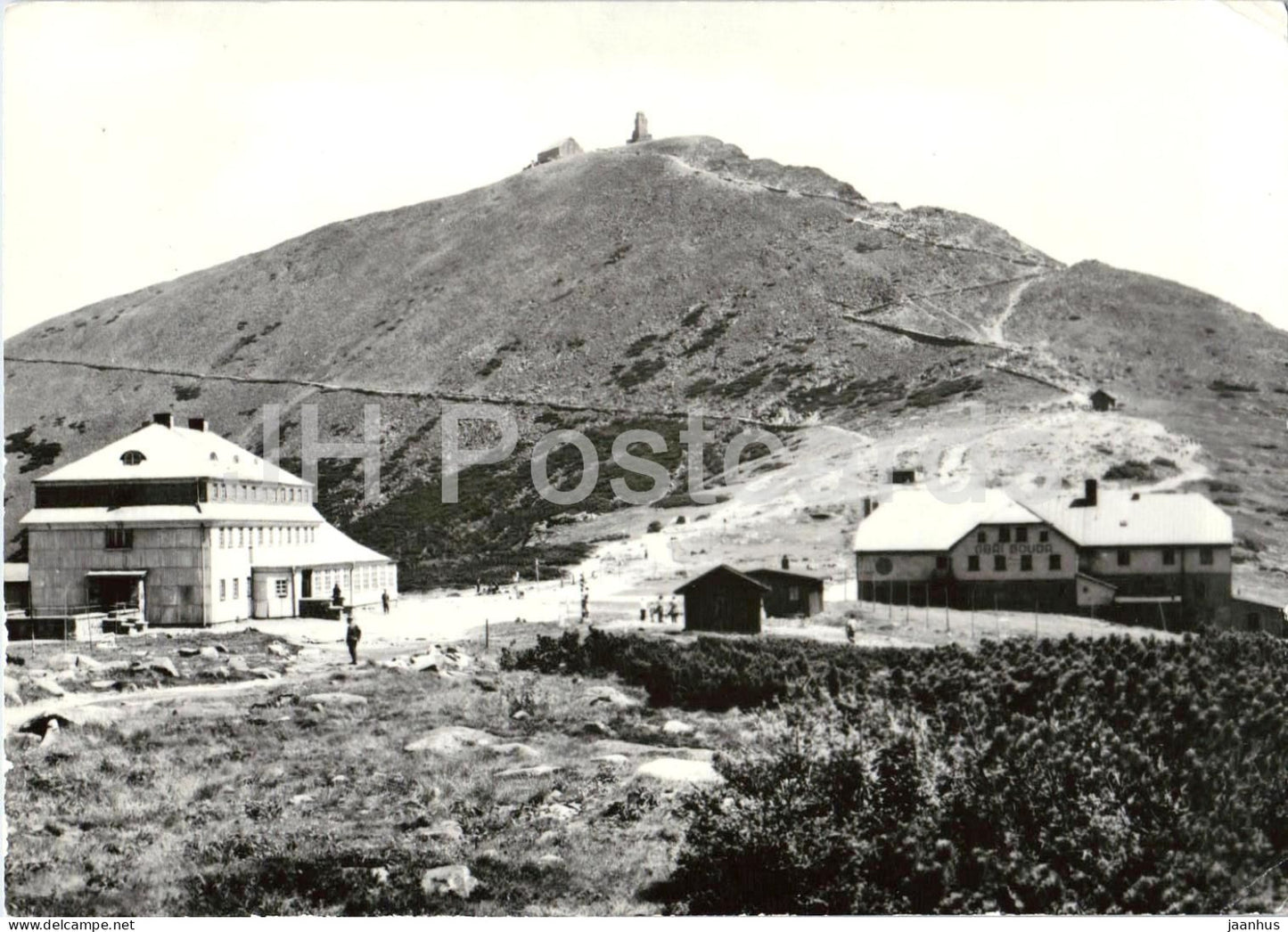 Karkonosze Sniezka - Sniezka Mountain - Bouda - mountain peak Sudetes - Poland - used - JH Postcards