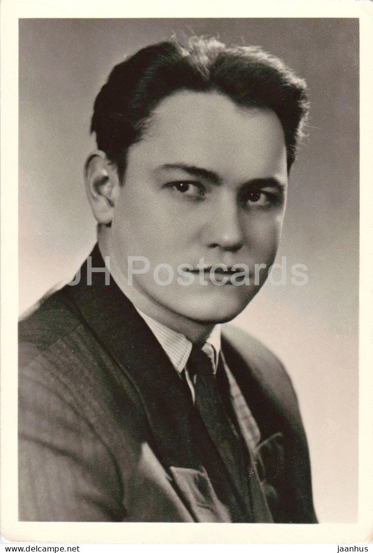Vladimir Zemlyanikin - Russian actor portrait - cinema - 1960 - Russia - USSR - unused - JH Postcards