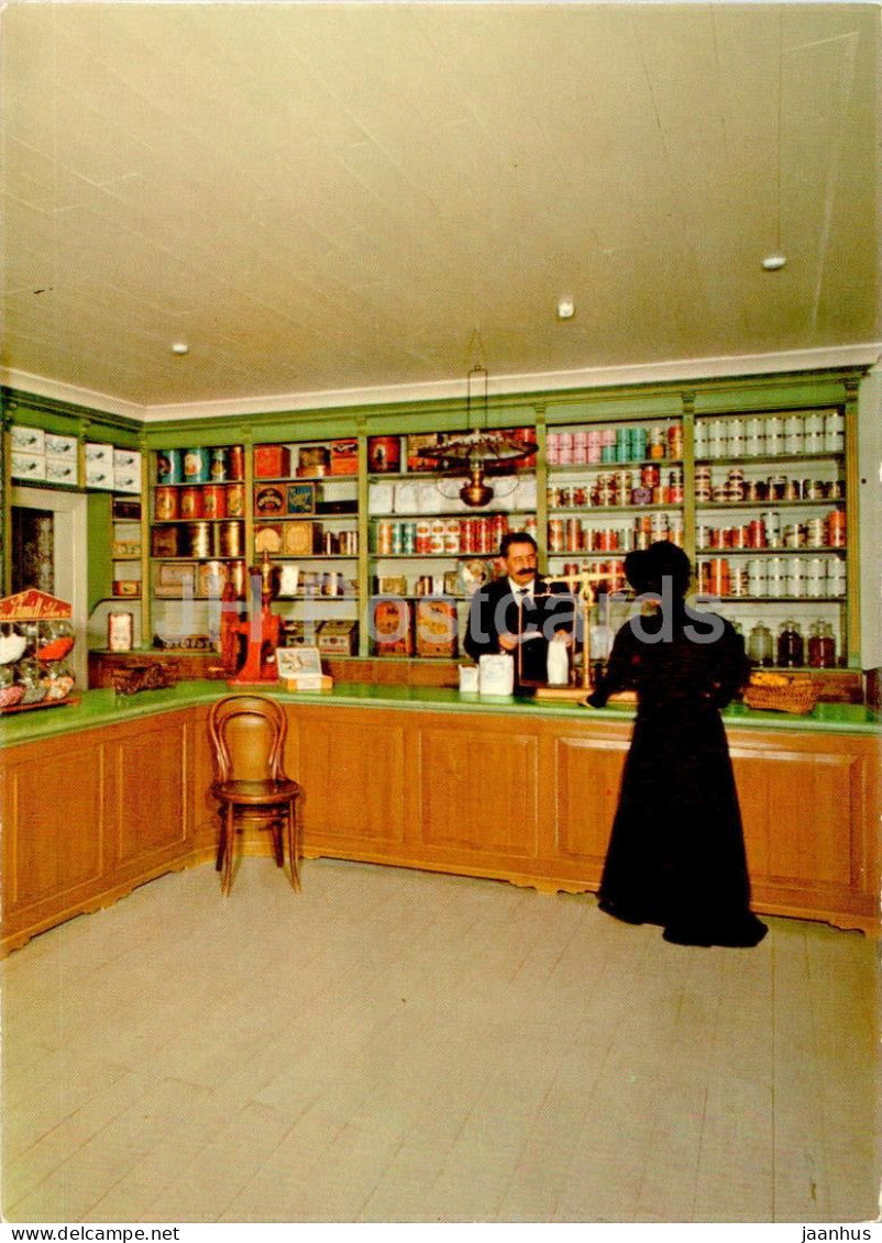 Fredriksdals friluftsmuseum - Stadskvarteren - Speceri - vinhandel - Wine spices shop - museum - 1277 - Sweden - unused - JH Postcards