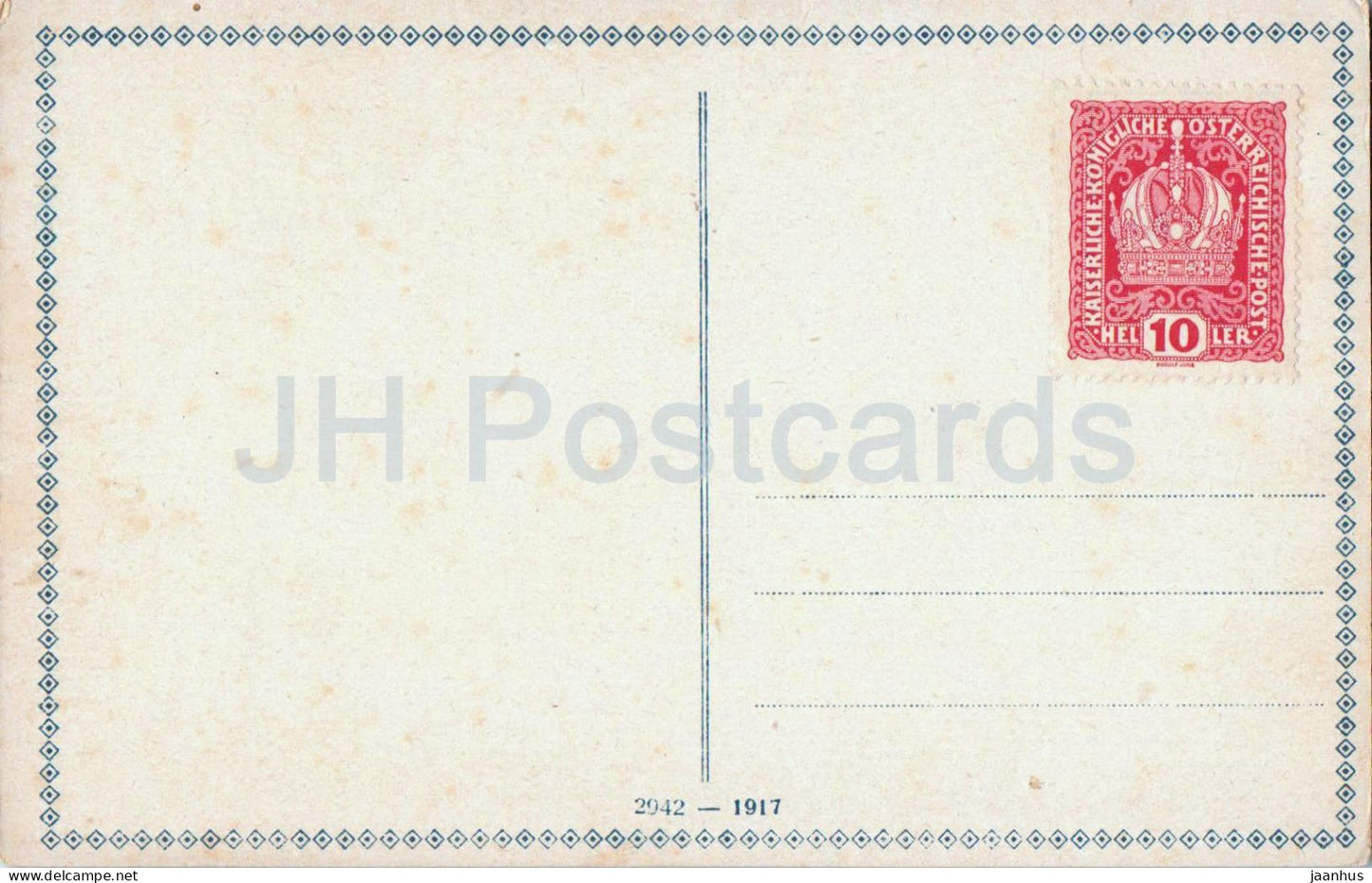 Wien Vienna - Schloss Schonbrunn Parkseite - old postcard - 1917 - Austria - unused