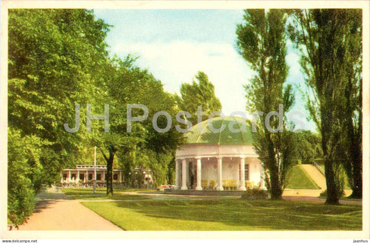 Malmo Margaretapaviljongen och restaurangen - Margareta Pavilion and restaurant - old postcard - 1956 - Sweden - used - JH Postcards