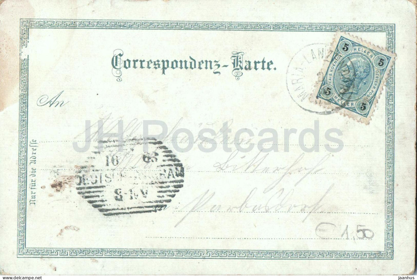 Maria Lanzendorf - Église - place du village - N° 6962 - carte postale ancienne - Années 1900 - Autriche - utilisée 