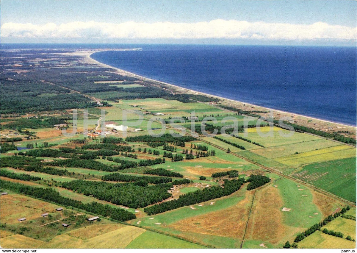 Bunken - Aalbaek - aerial view of the coast - 8681 - 1980s - Denmark - unused - JH Postcards