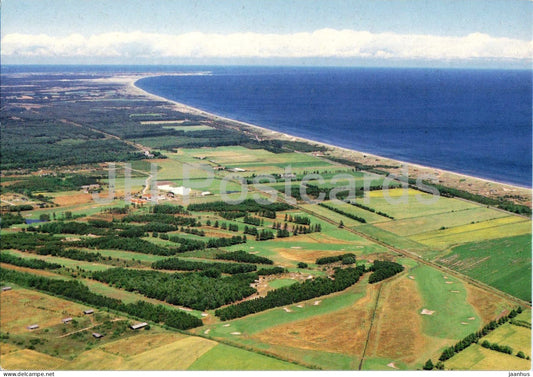 Bunken - Aalbaek - aerial view of the coast - 8681 - 1980s - Denmark - unused - JH Postcards
