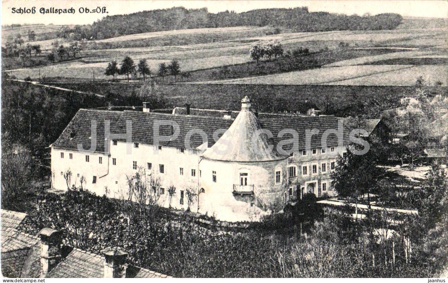 Schloss Gallspach Ob.-Ost. - castle - panorama - 42513 - old postcard - Austria - unused - JH Postcards