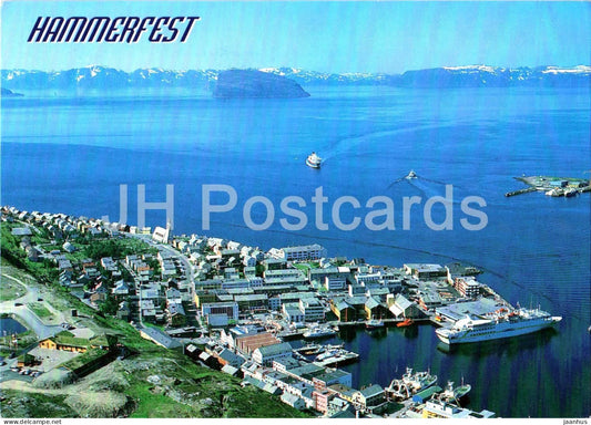 Hammerfest - harbour city - fjord - ferry Narvik - 94 - 1387 - 2000s - Norway - used - JH Postcards
