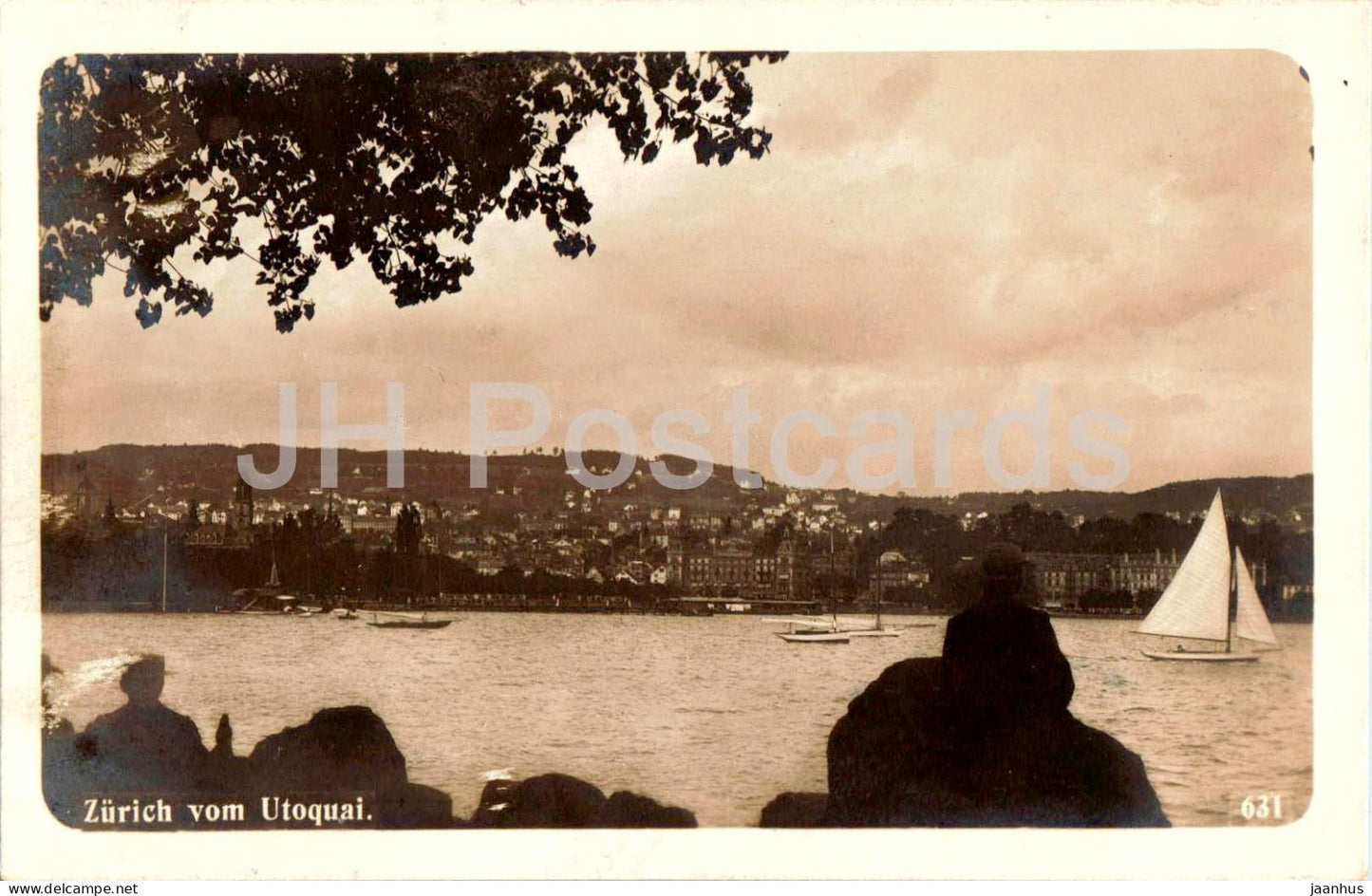 Zurich vom Utoquai - 631 - photo - old postcard - Switzerland - unused - JH Postcards