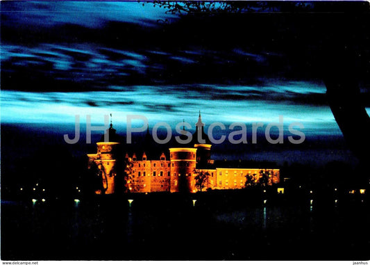 Gripsholm slott - Mariefred - castle - night view - 1228 - Sweden - unused - JH Postcards