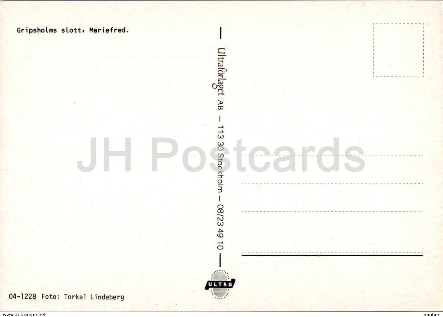 Gripsholm Slott - Mariefred - Schloss - Nachtansicht - 1228 - Schweden - unbenutzt 