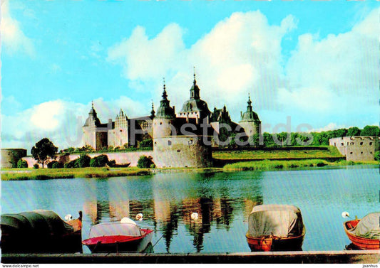 Kalmar Slottet - castle - boat - 1967 - Sweden - used - JH Postcards