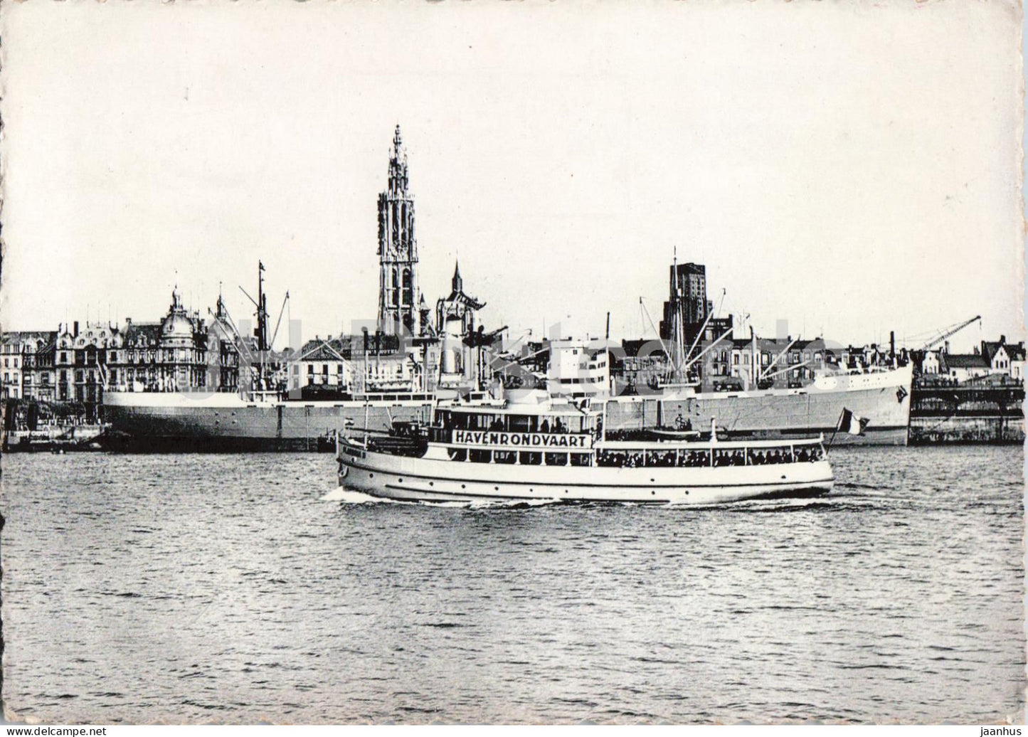 Antwerpen - De Rede Flandria II - harbour - boat - ship Havenrondvaart - old postcard - Belgium - used - JH Postcards