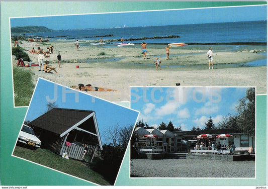 Saeby - Strand Camping - beach and holiday cabins - car - 93160 - 1990s - Denmark - unused - JH Postcards