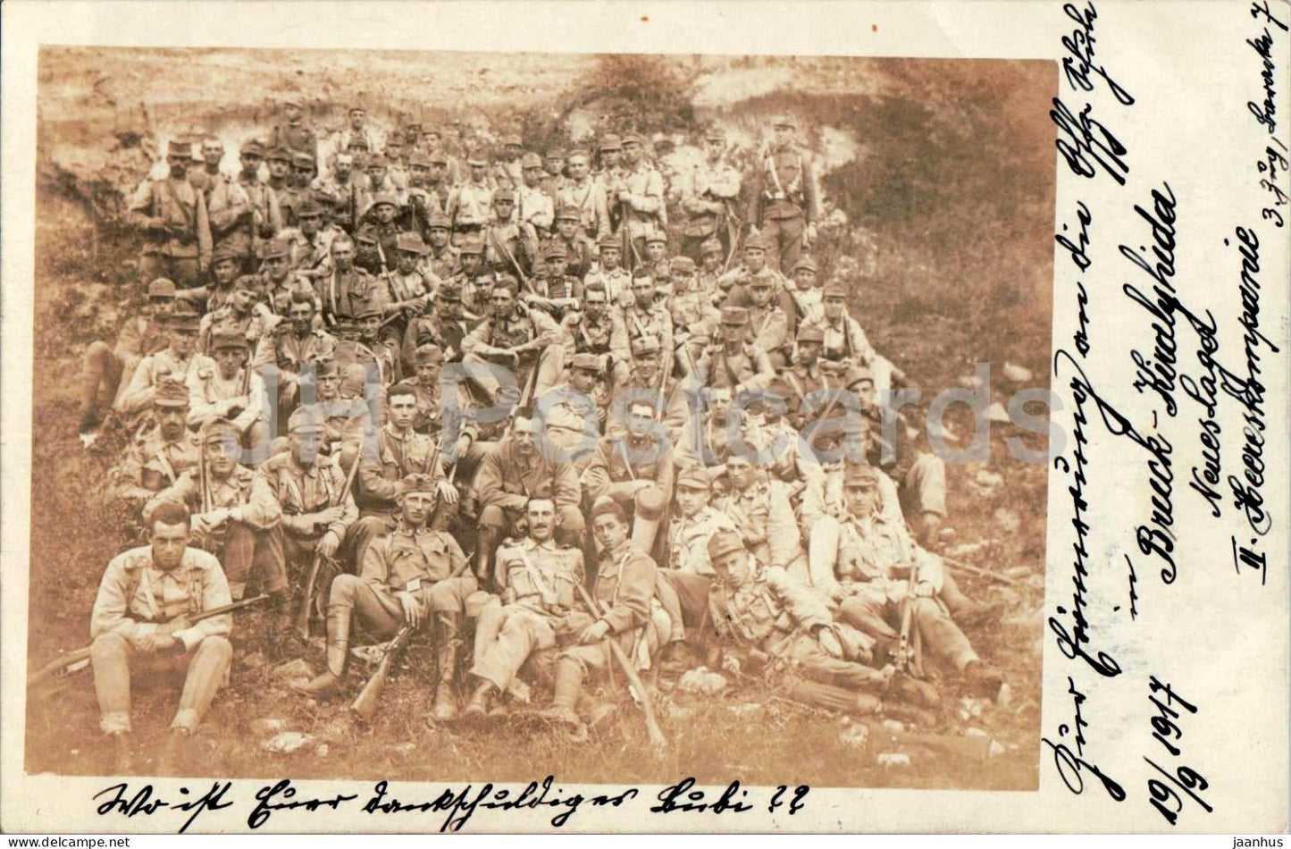 Offiziersschule Bruck Kiralyhida - Neues Lager - II. Heereskompanie - military - old postcard - 1917 - Austria - used - JH Postcards