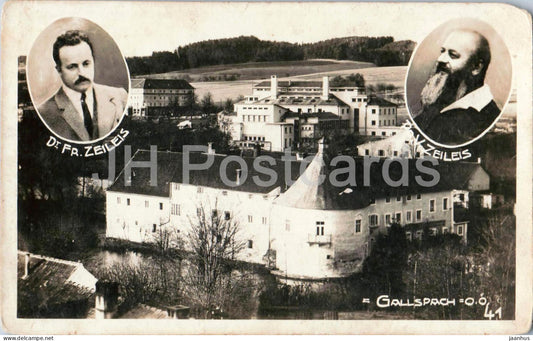Gallspach - Institut Zeileis - Dr. Fr. Zeileis and Prof. Zeileis - 41 - old postcard - 1930 - Austria - used - JH Postcards