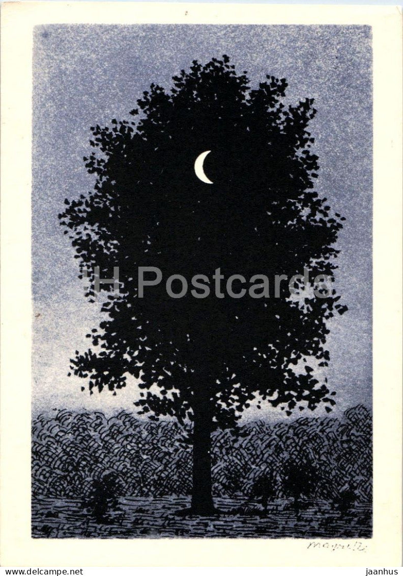 painting by Rene Magritte - The Sixteenth of September - Le 16 Septembre - Belgian art - France - unused - JH Postcards