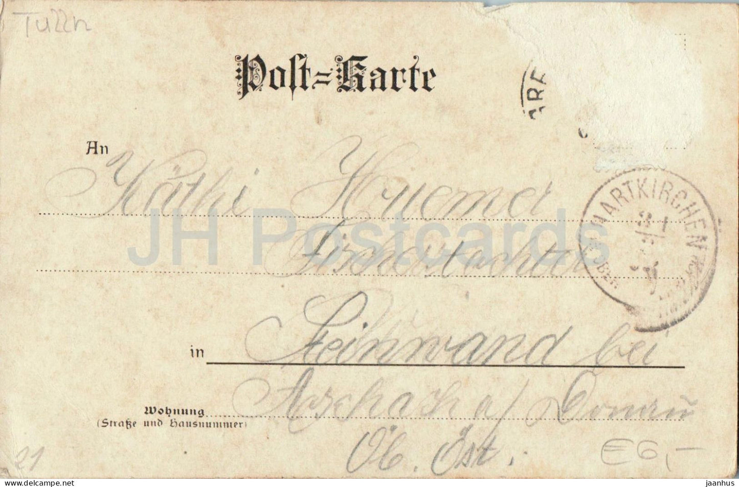 Greifenstein an der Donau - boat - Danube - village - No. 3797 - old postcard - Austria - used