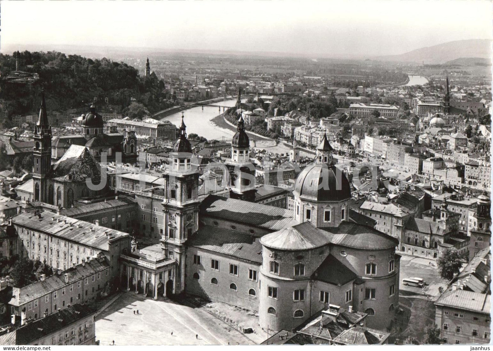 Salzburg von der Festung gegen Bayern - city view - fortress - panorama - 104 - old postcard - Austria - unused - JH Postcards