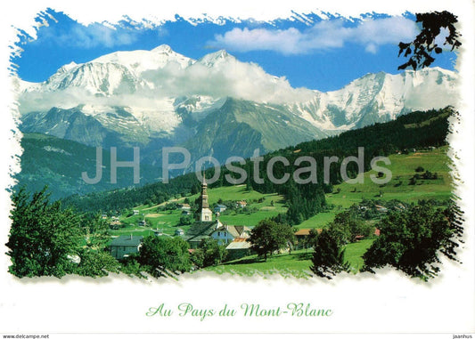 Au Pays du Mont-Blanc - In the Country of Mont Blanc - alpine village - Alps mountains - 2005 - France - used - JH Postcards