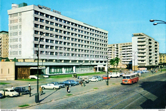 Bucharest - hotel Nord - bus - cars - 1815 - Romania - unused - JH Postcards