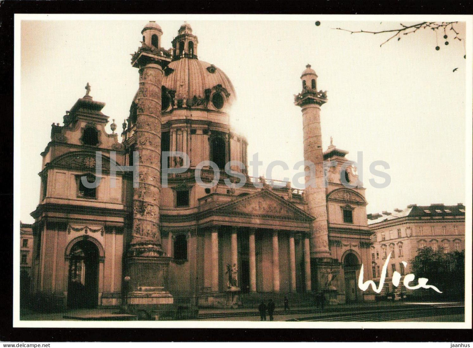Wien - Vienna - Karlskirche - church - architecture - 60 - 1996 - Austria - used - JH Postcards